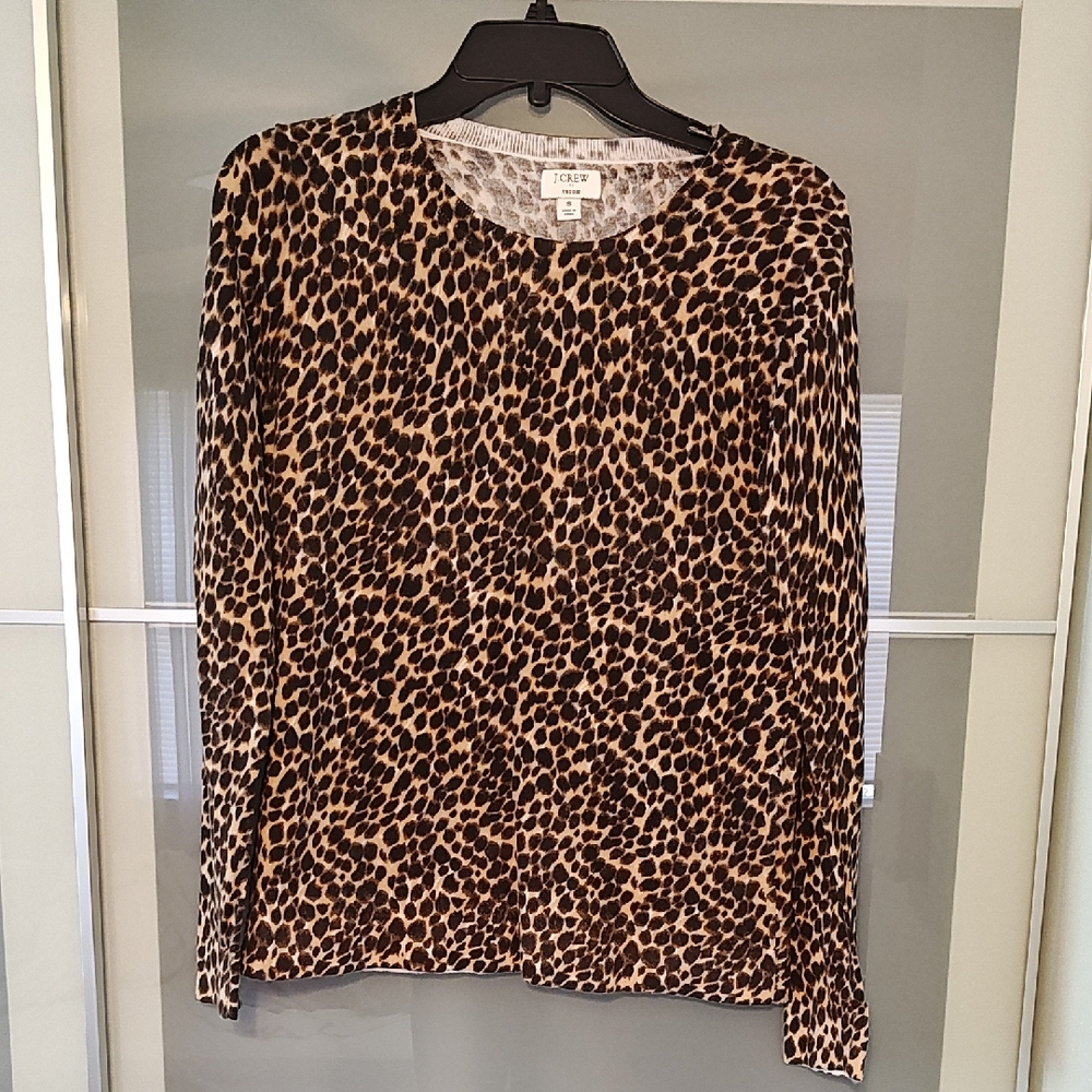 J.crew animal print sweater